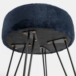 OHS Teddy Fleece Hairpin Stool - Navy -Sienna Store ofchteonv 4