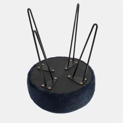 OHS Teddy Fleece Hairpin Stool - Navy -Sienna Store ofchteonv 5