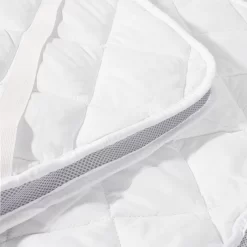 Dreamland Breathable Mattress Topper, White -Sienna Store ofdmtbrwh 3s