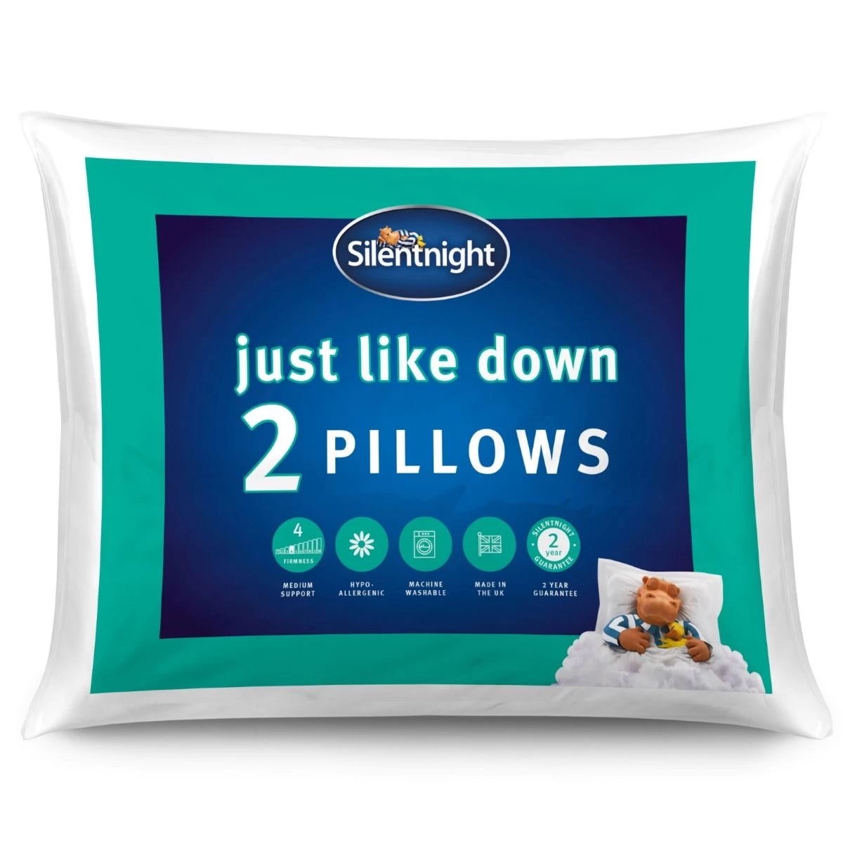 Silentnight Just Like Down Pillows - 2 Pack 1 Silentnight Just Like Down Pillows - 2 Pack