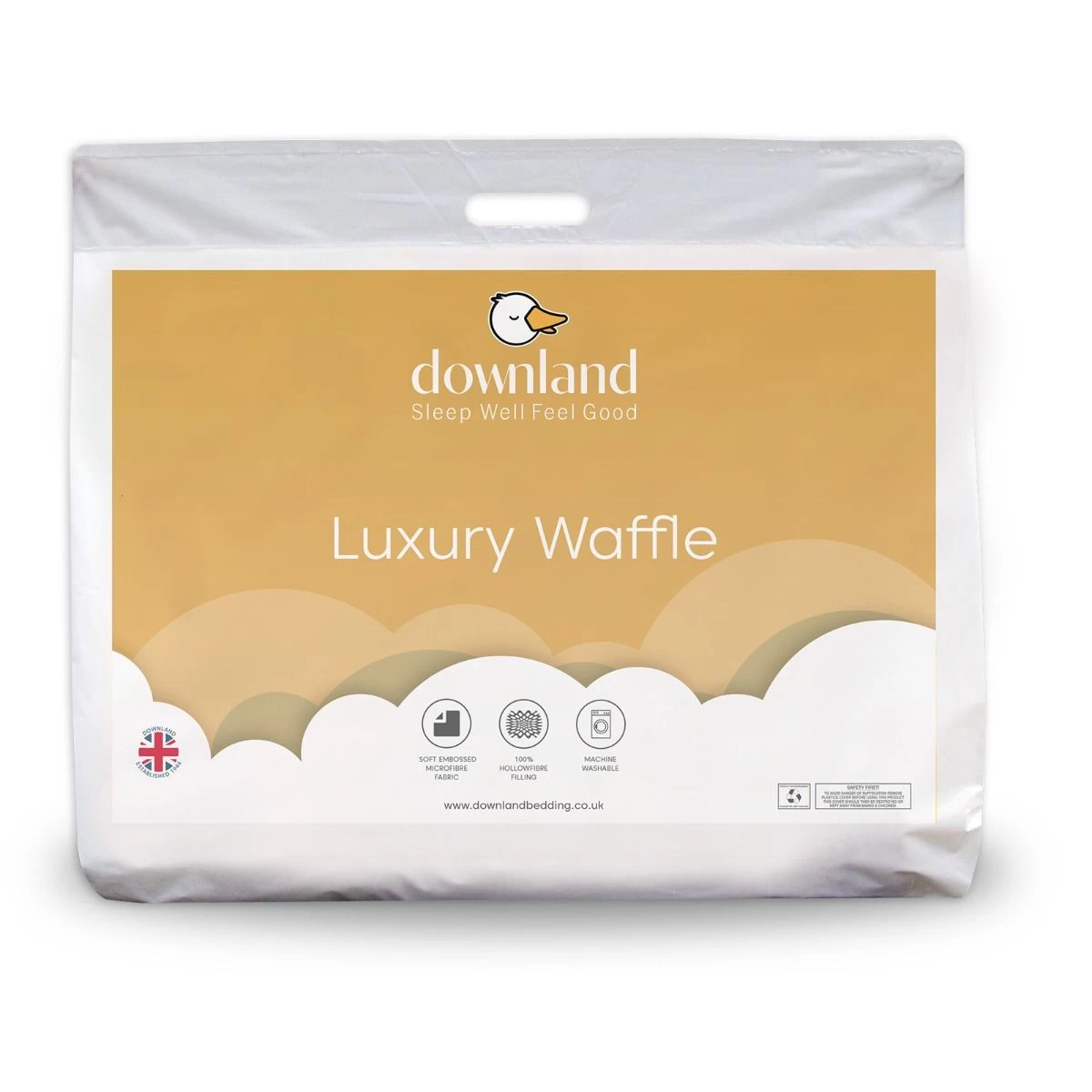 Downland Waffle Embossed Thermal Quilted Pillows - White 5 Downland Waffle Embossed Thermal Quilted Pillows - White - Image 5