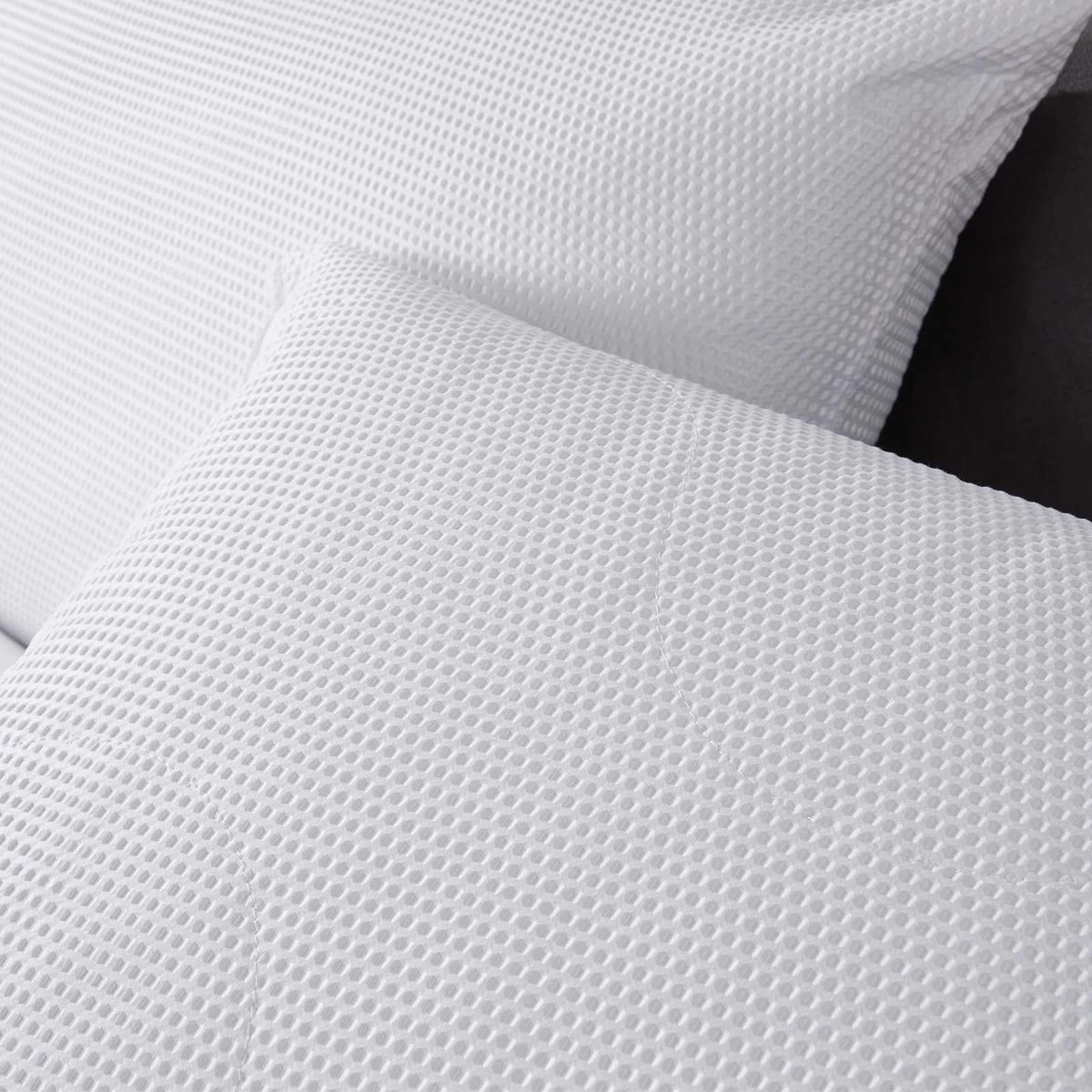 Downland Waffle Embossed Thermal Quilted Pillows - White 2 Downland Waffle Embossed Thermal Quilted Pillows - White - Image 2