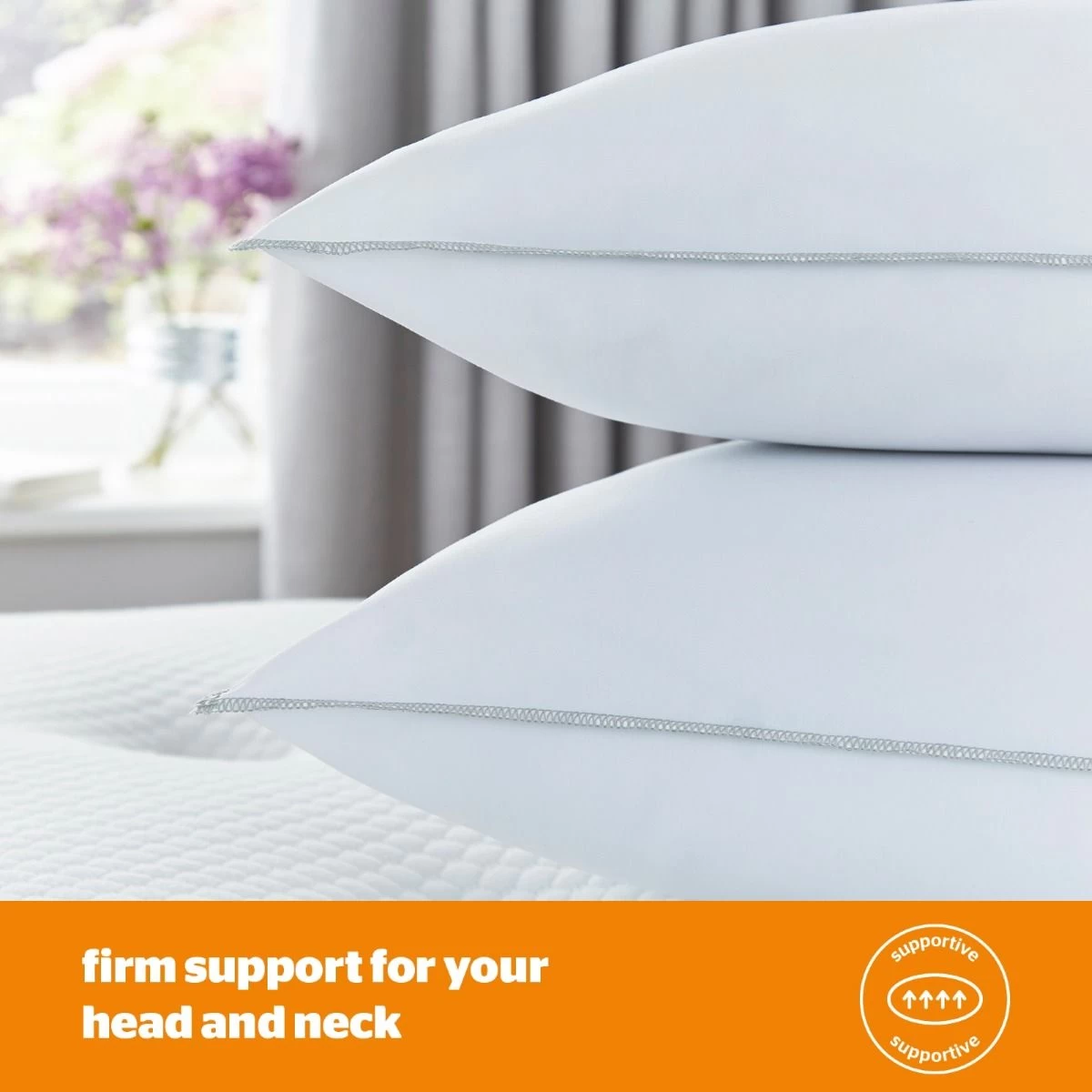 Silentnight Firm Support Pillows - 2 Pack 3 Silentnight Firm Support Pillows - 2 Pack - Image 3