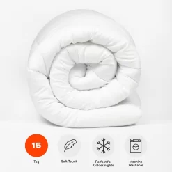 OHS Soft Touch 15 Tog Duvet