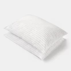 OHS 2 Pack Memory Foam Spring & Bounce Pillow, White