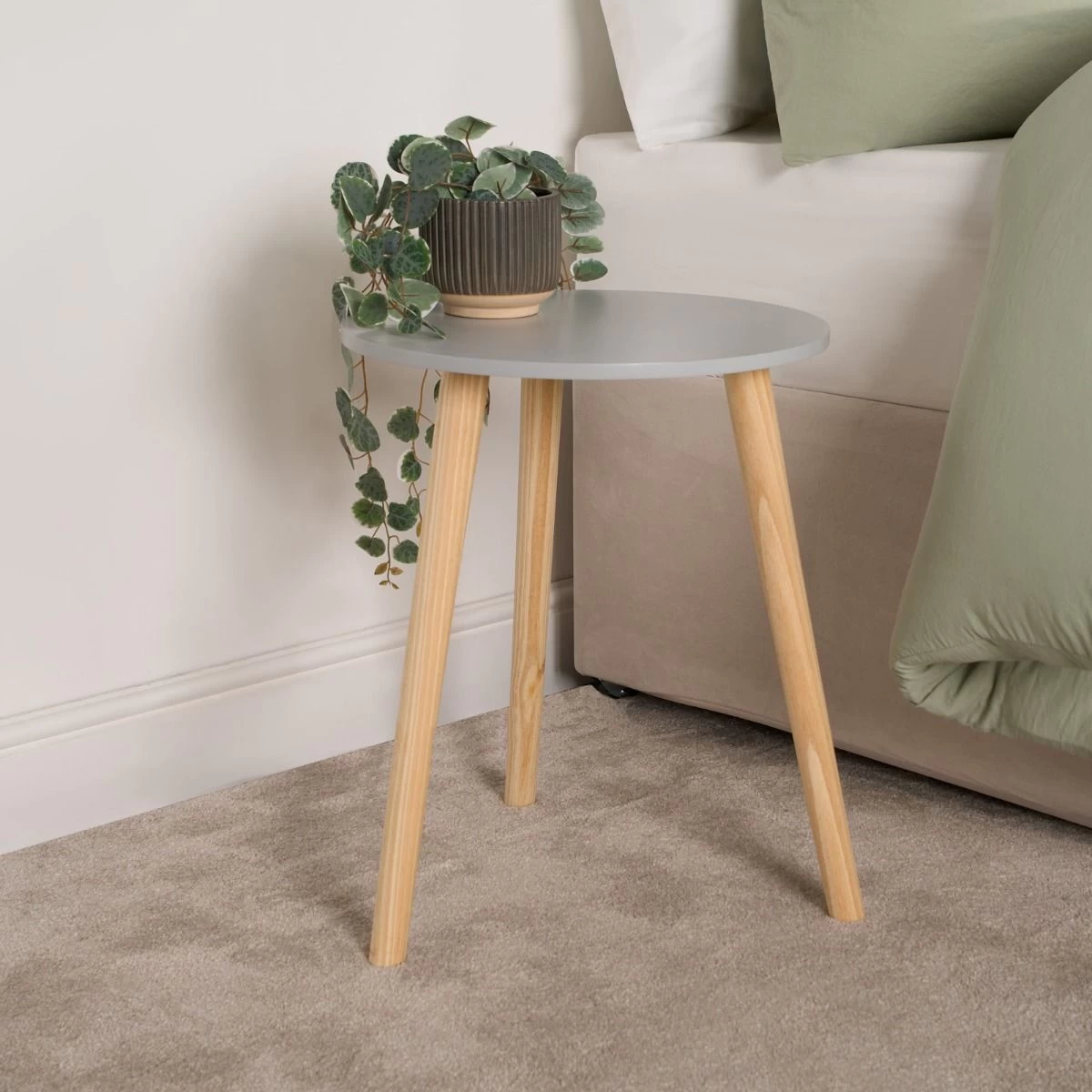 OHS Round Side Table - Grey 2 OHS Round Side Table - Grey - Image 2