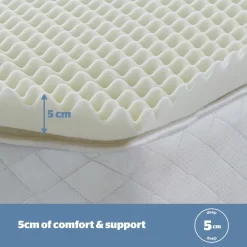 Silentnight 5cm Orthopaedic Mattress Topper -Sienna Store oortt05wh01 4