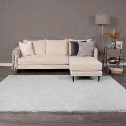 OHS Cosy Shaggy Rug - Silver -Sienna Store orshfltsi 6sm