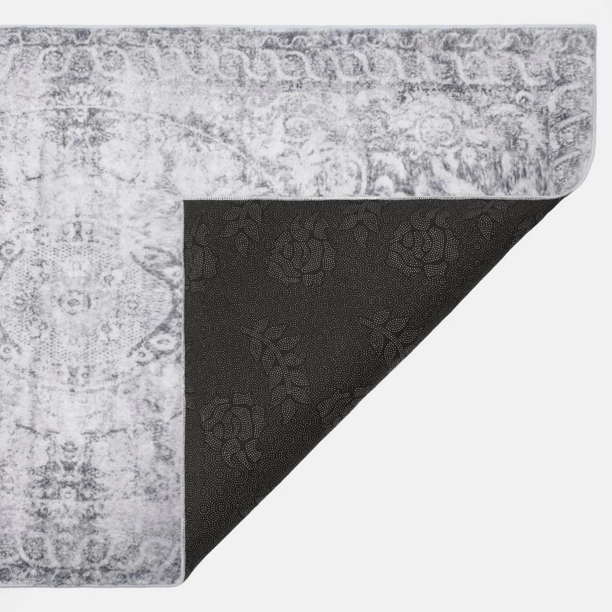 OHS Vintage Washed Flat Rug - Grey 4 OHS Vintage Washed Flat Rug - Grey - Image 4