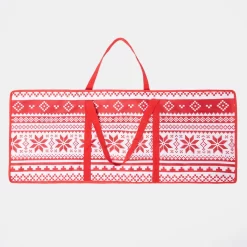 OHS Nordic Print Christmas Wrap Storage Bag - Red -Sienna Store oscwxmsre 4s