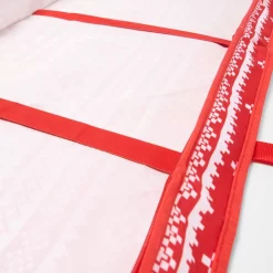 OHS Nordic Print Christmas Wrap Storage Bag - Red -Sienna Store oscwxmsre 9s9