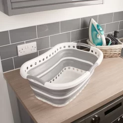 OHS Collapsible Laundry Basket - Grey -Sienna Store oslachbgy 7s