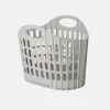 OHS Fold Flat Laundry Basket - Grey