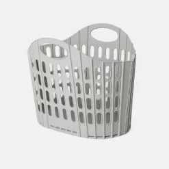 OHS Fold Flat Laundry Basket - Grey