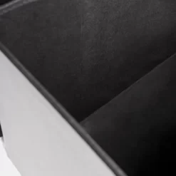 OHS Matte Velvet Rectangle Storage Ottoman - Charcoal -Sienna Store osmvrsocl 6s 1