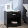 Ottawa Bedside Table - Black