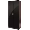 Ottawa 2 Door Wardrobe - Plain Black