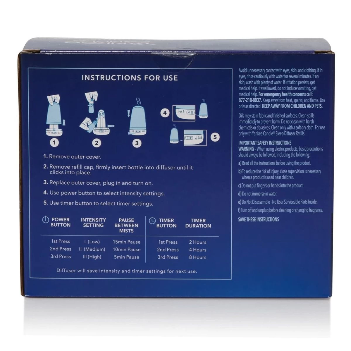 Yankee Candle Sleep Diffuser Starter Kit - Calm Night 4 Yankee Candle Sleep Diffuser Starter Kit - Calm Night - Image 4