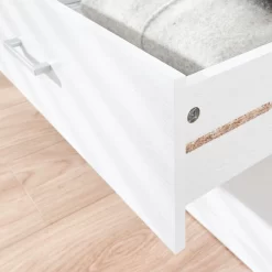 Panama 3 Piece Bedroom Furniture Set - White -Sienna Store pan3pcwht panama 3pcset 3drwchest white dtl 02