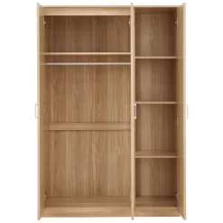 Panama 4 Piece Bedroom Furniture Set - Oak -Sienna Store pan4pcoak panama 4pcset oak 3dr robe co 02