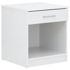 Panama 4 Piece Bedroom Furniture Set - White -Sienna Store pan4pcwht panama 4pcset white bedside co 03