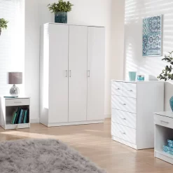 Panama 4 Piece Bedroom Furniture Set - White