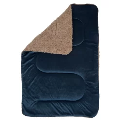 Brentfords Sherpa Soft Pet Blanket, Blue - 75 X 110cm -Sienna Store petbl throw sherpa pet navy