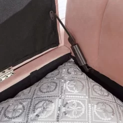 Pettine Fabric Ottoman Storage Bench - Blush Pink -Sienna Store petottpnk pettine ottoman storage bench blush pink sep20 dtl 01