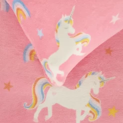 OHS Unicorn Print Fleece Duvet Set - Pink -Sienna Store rename 4s 4