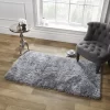Sienna Shaggy Rug 5cm Pile - Silver