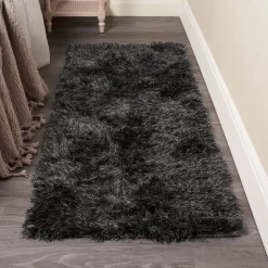 Sienna Shaggy Rug Runner, Charcoal - 60 X 150cm -Sienna Store rugcl 6s