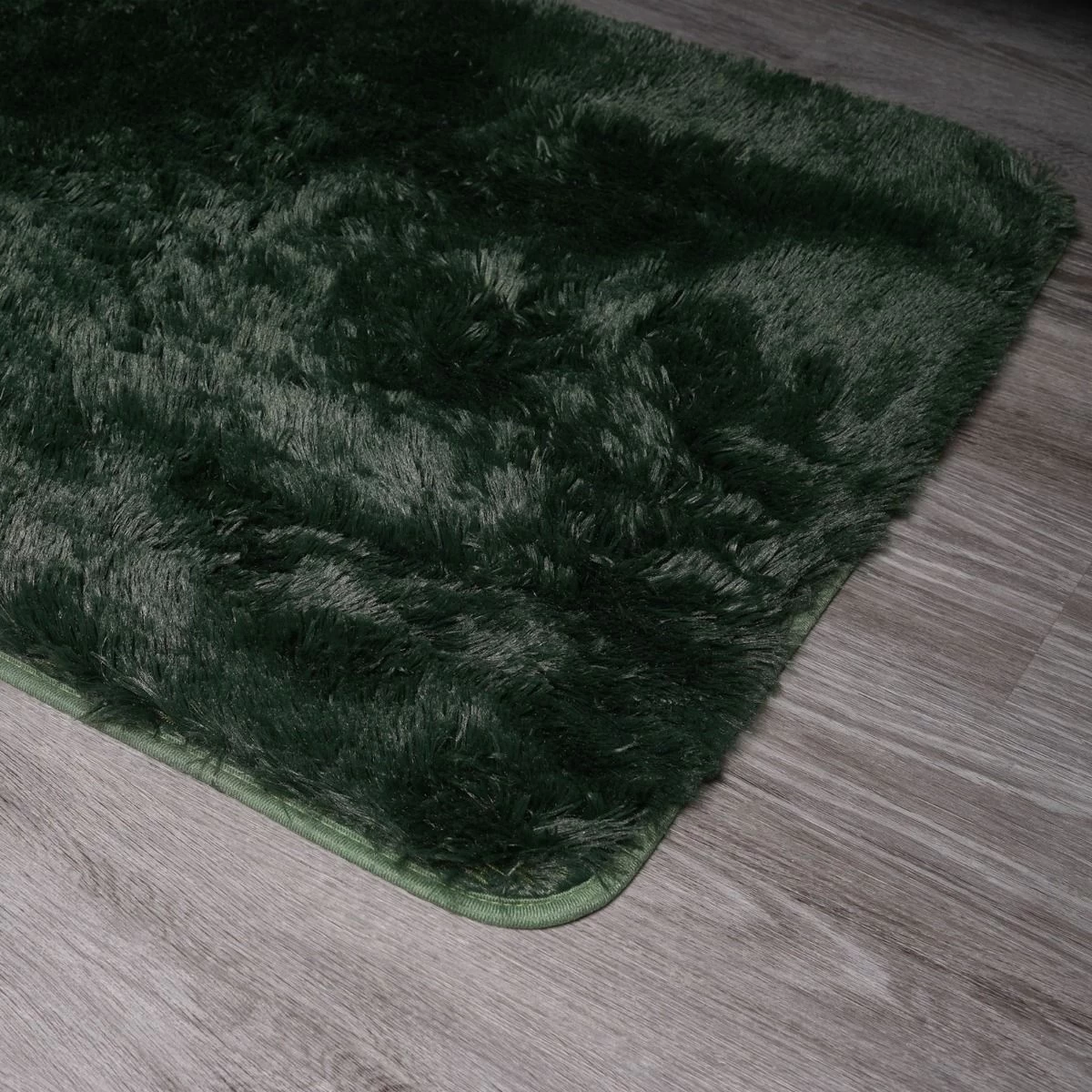 Sienna Fluffy Rug - Forest Green 3 Sienna Fluffy Rug - Forest Green - Image 3