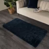 Sienna Fluffy Rug - Navy