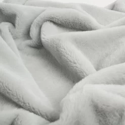 Sienna Faux Fur Fleece Throw - Silver -Sienna Store sbfafursi 4s 3