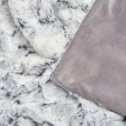 Sienna Luxury Faux Fur Throw, Grey - 150 X 200cm -Sienna Store sbffpldgy 3s