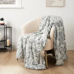 Sienna Luxury Faux Fur Throw, Grey - 150 X 200cm -Sienna Store sbffpldgy 5s