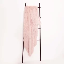Sienna Fluffy Throw 150x200cm - Blush -Sienna Store sbflpld sienna fluffy throw blush ss1