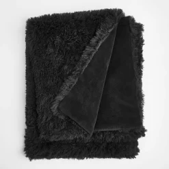Sienna Fluffy Throw, Black - 150 X 200cm 7 Sienna Fluffy Throw, Black - 150 X 200cm -Sienna Store sbflpldbk 3s