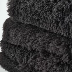 Sienna Fluffy Throw, 150 X 200cm - Charcoal -Sienna Store sbflpldcl 3s