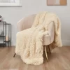 Sienna Fluffy Throw, 150 X 200cm - Cream