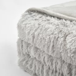 Sienna Fluffy Weighted Blanket - Silver -Sienna Store sbweflusi 2s 2