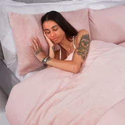 Sienna Faux Fur Panel Duvet Cover Set - Blush Pink -Sienna Store sdhsfpn duvet set faux fur blush 5 ss 1 1 1 1