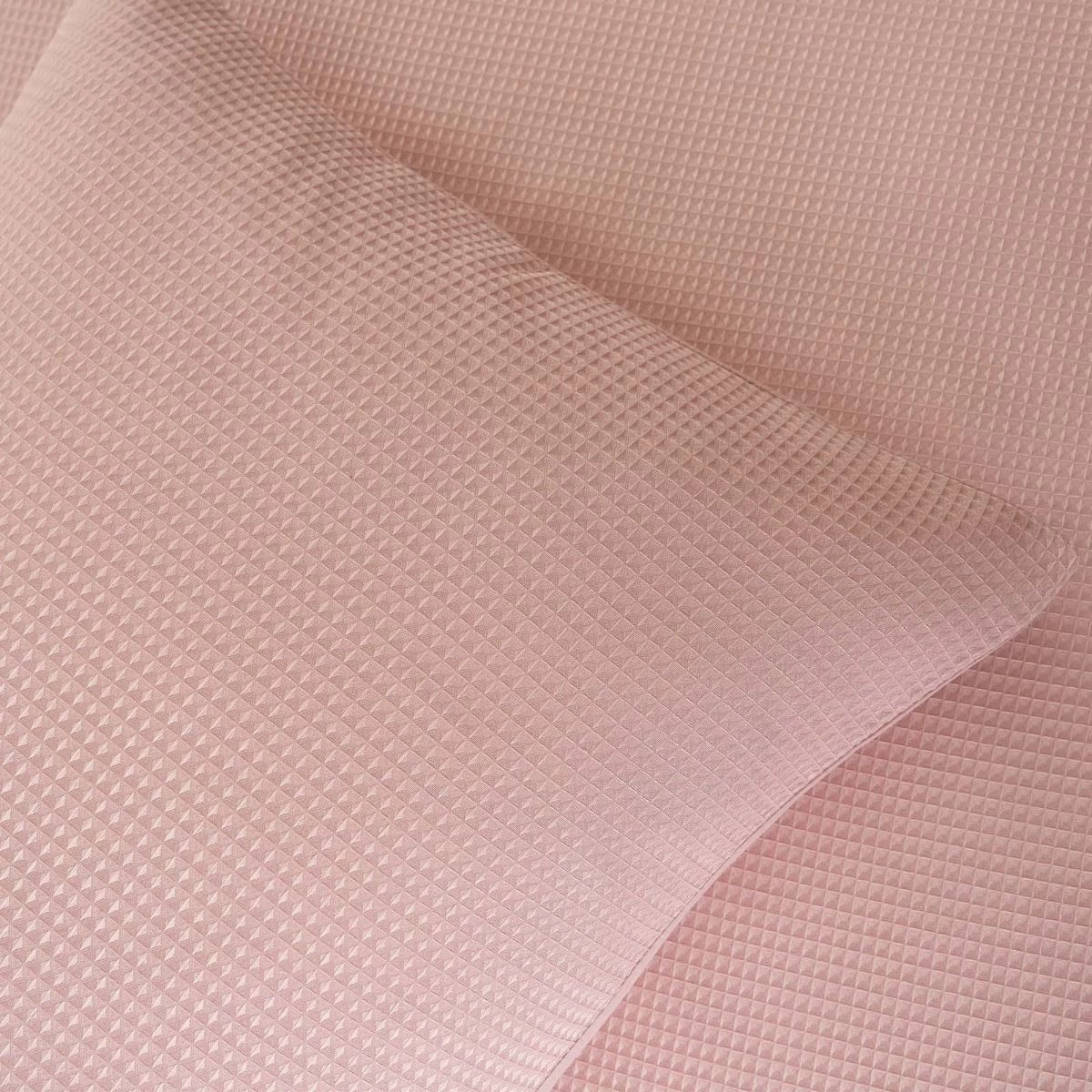Sienna Waffle Weave Duvet Cover Set - Blush 1 Sienna Waffle Weave Duvet Cover Set - Blush