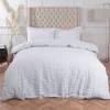 Highams Seersucker Duvet Set - White