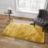 Sienna Shaggy Rug 5cm Pile - Ochre Yellow
