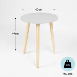 OHS Round Side Table - Grey 7 OHS Round Side Table - Grey -Sienna Store side tableartboard 1