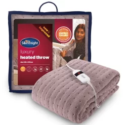 Silentnight Heated Throw - Charcoal