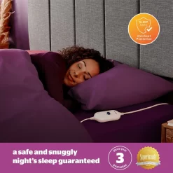 Silentnight Comfort Control Teddy Fleece Electric Blanket -Sienna Store silentnight teddy fleece electric blanket 9 3