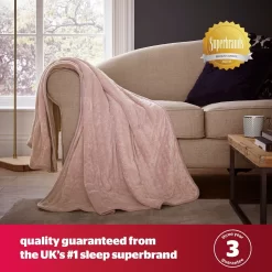 Silentnight Heated Throw - Blush -Sienna Store slncfhtbl01 7