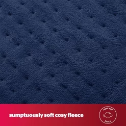 Silentnight Heated Throw - Navy -Sienna Store slncfhtnv01 3